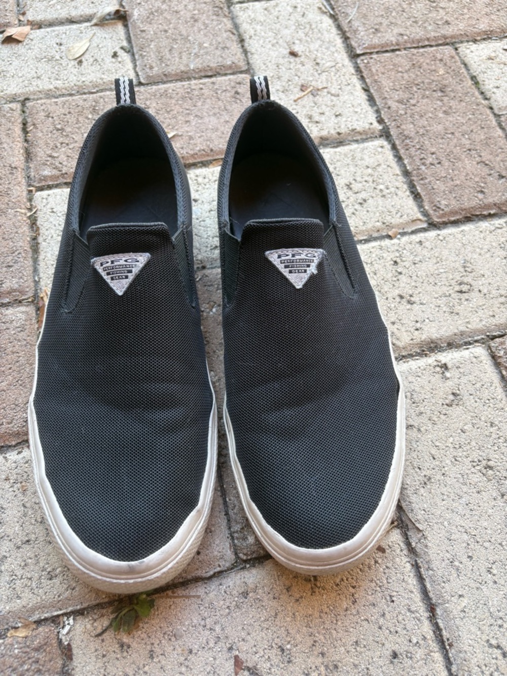 Columbia Black Slip-On Canvas Loafers